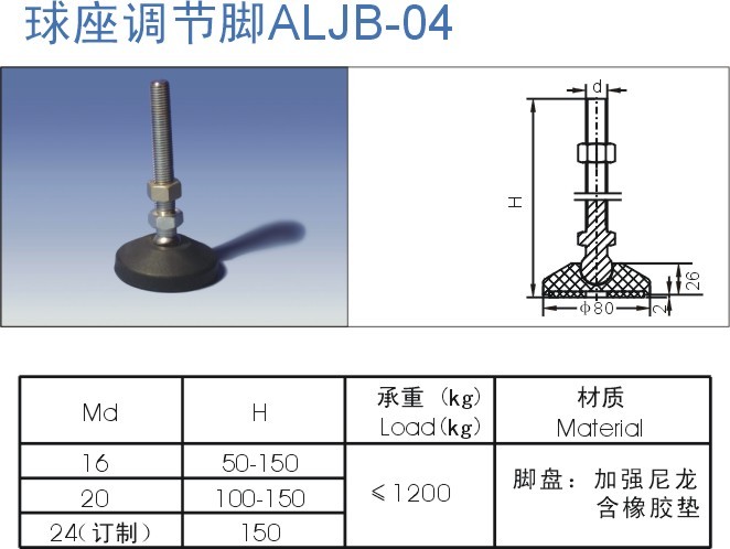 球座调节脚ALJB-04